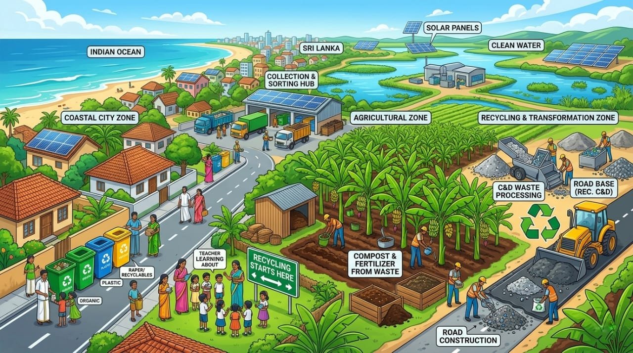 Sustainable waste sorting bin system and FFMCE initiative